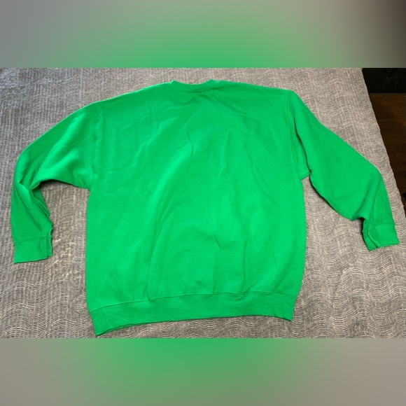 Green Unisex Irish Print Comfy Crew Neck Sweatshirt XL NWOT - Picture 10 of 11